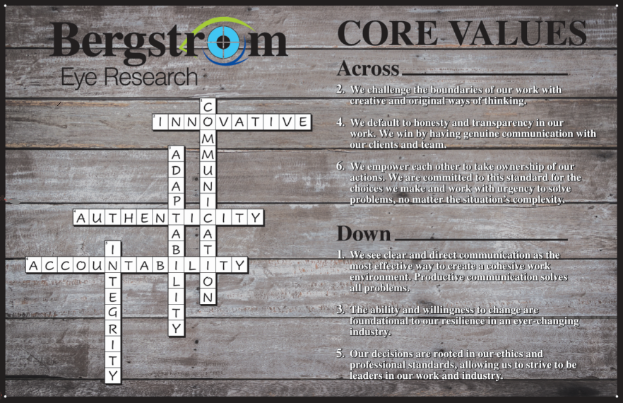 Core Values Crossword